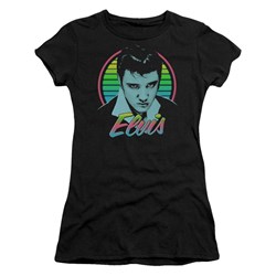 Elvis Presley - Juniors Neon King T-Shirt