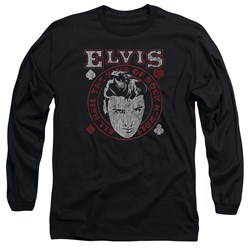 Elvis Presley - Mens Hail The King Long Sleeve T-Shirt