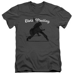 Elvis Presley - Mens Overprint V-Neck T-Shirt