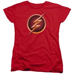 The Flash - Womens Chest Logo T-Shirt