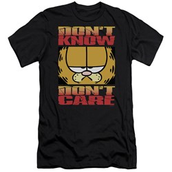 Garfield - Mens Dont Know Dont Care Premium Slim Fit T-Shirt