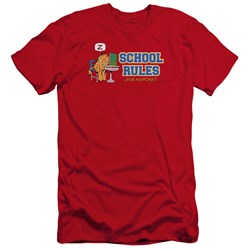 Garfield - Mens School Rules Premium Slim Fit T-Shirt