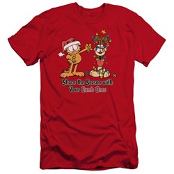Garfield - Mens Share The Season Premium Slim Fit T-Shirt