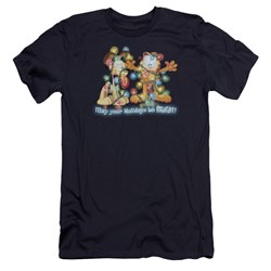 Garfield - Mens Bright Holidays Premium Slim Fit T-Shirt