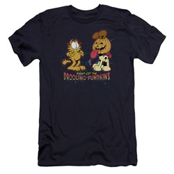 Garfield - Mens Drooling Pumpkins Premium Slim Fit T-Shirt