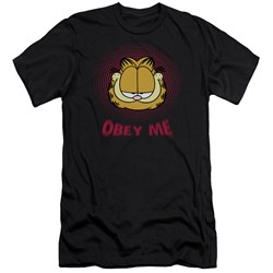 Garfield - Mens Obey Me Premium Slim Fit T-Shirt