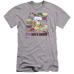 Garfield - Mens Now Dads Cooking Premium Slim Fit T-Shirt
