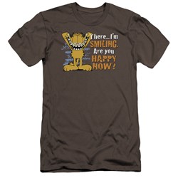 Garfield - Mens Smiling Premium Slim Fit T-Shirt