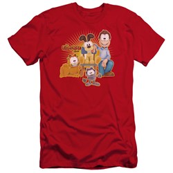 Garfield - Mens Say Cheese Premium Slim Fit T-Shirt