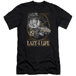 Garfield - Mens Lazy 4 Life Premium Slim Fit T-Shirt