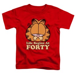Garfield - Toddlers Life Begins At Forty T-Shirt