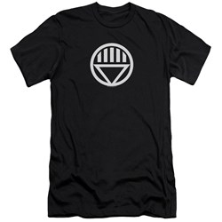 Green Lantern - Mens Black Lantern Logo Premium Slim Fit T-Shirt