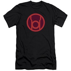 Green Lantern - Mens Red Symbol Premium Slim Fit T-Shirt