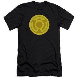 Green Lantern - Mens Yellow Symbol Premium Slim Fit T-Shirt