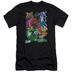Green Lantern - Mens Blackest Group Premium Slim Fit T-Shirt