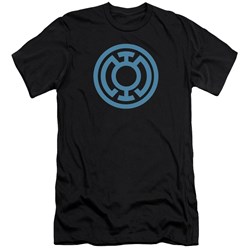 Green Lantern - Mens Lt Blue Emblem Premium Slim Fit T-Shirt
