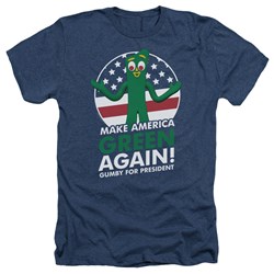 Gumby - Mens For President Heather T-Shirt