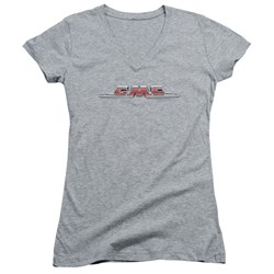 Gmc - Juniors Chrome Logo V-Neck T-Shirt