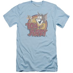 Tom And Jerry - Mens Water Damaged Slim Fit T-Shirt