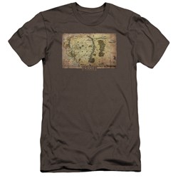 The Hobbit - Mens Middle Earth Map Premium Slim Fit T-Shirt