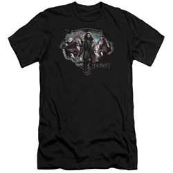 The Hobbit - Mens Three Dwarves Premium Slim Fit T-Shirt