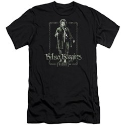 The Hobbit - Mens Bilbo Stare Premium Slim Fit T-Shirt