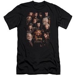 The Hobbit - Mens Dwarves Poster Premium Slim Fit T-Shirt