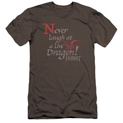 Hobbit - Mens Never Laugh Premium Slim Fit T-Shirt