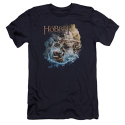Hobbit - Mens Barreling Down Premium Slim Fit T-Shirt