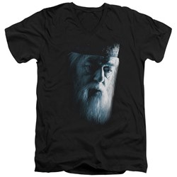 Harry Potter - Mens Dumbledore Face V-Neck T-Shirt