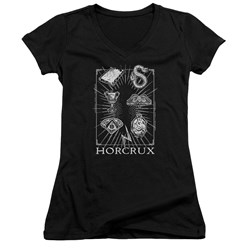 Harry Potter - Juniors Horcrux Symbols V-Neck T-Shirt