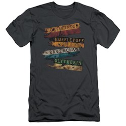 Harry Potter - Mens Burnt Banners Premium Slim Fit T-Shirt