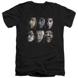 Harry Potter - Mens Horizontal Heads V-Neck T-Shirt