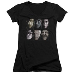 Harry Potter - Juniors Horizontal Heads V-Neck T-Shirt