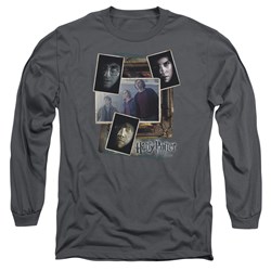 Harry Potter - Mens Trio Collage Long Sleeve T-Shirt