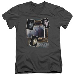 Harry Potter - Mens Trio Collage V-Neck T-Shirt