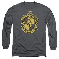 Harry Potter - Mens Hufflepuff Crest Long Sleeve T-Shirt