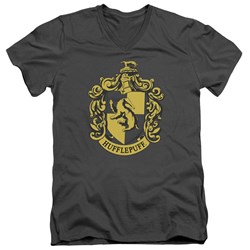 Harry Potter - Mens Hufflepuff Crest V-Neck T-Shirt