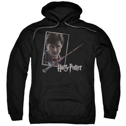 Harry Potter - Mens Harrys Wand Portrait Pullover Hoodie