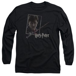 Harry Potter - Mens Harrys Wand Portrait Long Sleeve T-Shirt