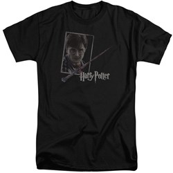 Harry Potter - Mens Harrys Wand Portrait Tall T-Shirt