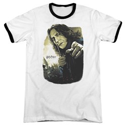 Harry Potter - Mens Snape Poster Ringer T-Shirt