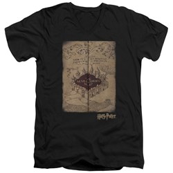 Harry Potter - Mens Marauders Map V-Neck T-Shirt