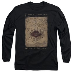 Harry Potter - Mens Marauders Map Words Long Sleeve T-Shirt