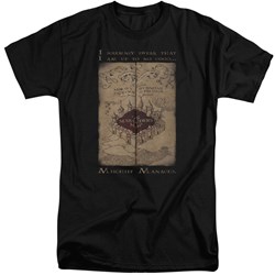 Harry Potter - Mens Marauders Map Words Tall T-Shirt