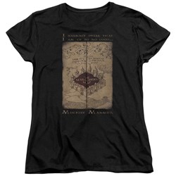 Harry Potter - Womens Marauders Map Words T-Shirt