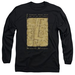 Harry Potter - Mens Marauders Map Interior Words Long Sleeve T-Shirt