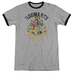 Harry Potter - Mens Hogwarts Crest Ringer T-Shirt