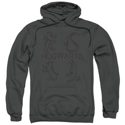 Harry Potter - Mens Literary Crests Pullover Hoodie