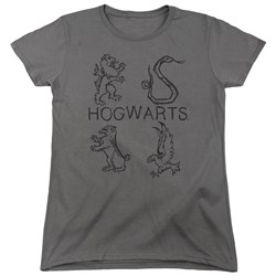 Harry Potter - Womens Literary Crests T-Shirt